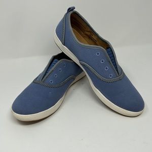 Comfortiva Align Laceless Slip On Canvas Shoes Light Blue Sz 11N B2
